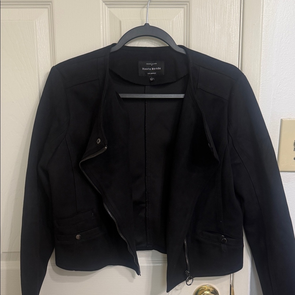 Haute Monde Black suede Jacket